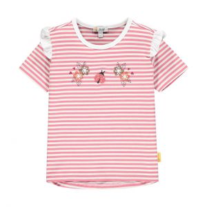 Steiff T-Shirt Streifen Marienkäfer rapture rose rosa pink Mini Girl NEU L002111218 Sommer 2021