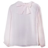 Patachou Kinder Bluse mit Schleife 1/1 Arm Ganzarm Shirt rosa Mädchen Luxus BL2733503 Neu