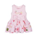 Lapin House Kleid rosa Summer Rosenmotiv für Mädchen Mini Girls Sommer 2019 Neu 91E3225