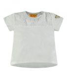 STEIFF T-Shirt 1/4 Arm mit Lochstickerei Mini Girl Navy Kids Neu 6833201